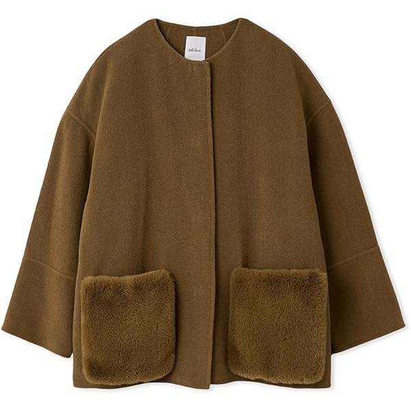 Amazon | [ミラオーウェン] ドロップショルダーステンカラーコート