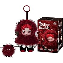 Amazon.co.jp: POP MART SKULLPANDA x Wednesday ぬいぐるみ