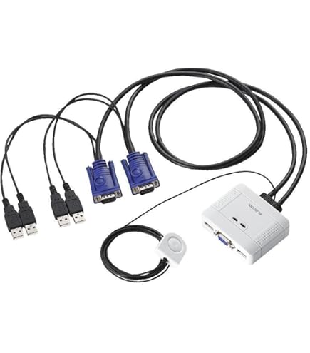 Amazon.co.jp: ConnectPRO 2ポート UR-12 USB/VGA KVM フルタイムDDC