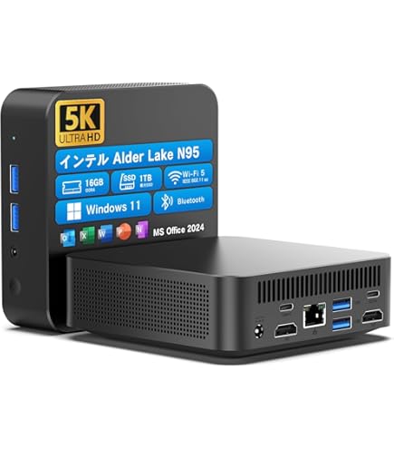 Amazon.co.jp: ミニpc 第12世代インテルN100 mini pc Windows11 Pro