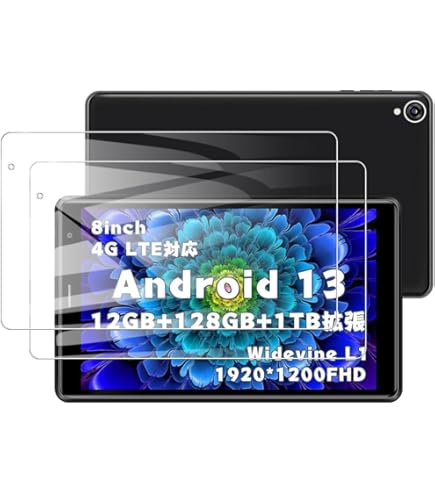 Amazon.co.jp: Android 13タブレット8インチFHD 1920x1200IPS RAM 12GB