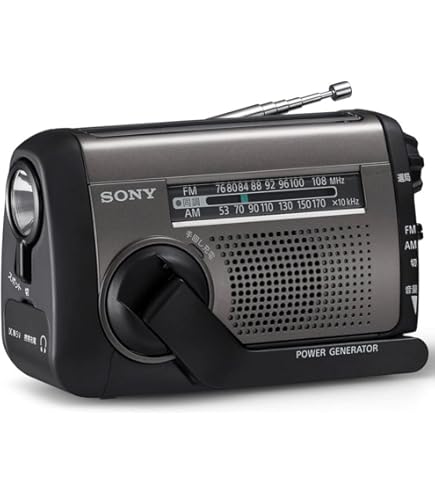 Amazon.co.jp: SONY 手回し充電FM/AMポータブルラジオ B03 シルバー