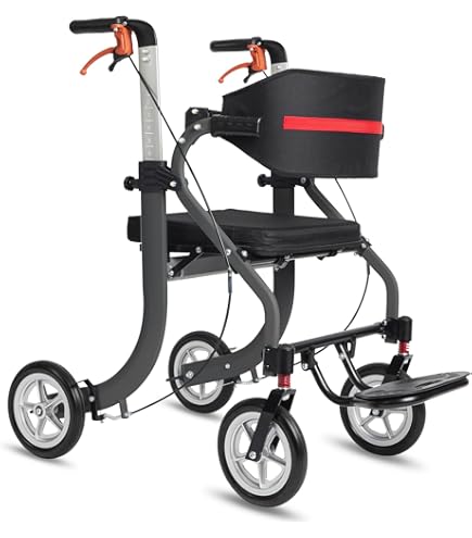 Amazon | KMINA - 歩行器 高齢者用 室内・室外兼用 介護用 多機能椅子