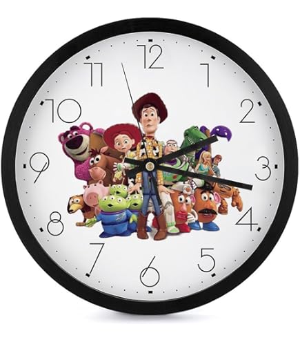 Amazon.co.jp: トイストーリー アンディ部屋の壁掛け時計 Y51Z