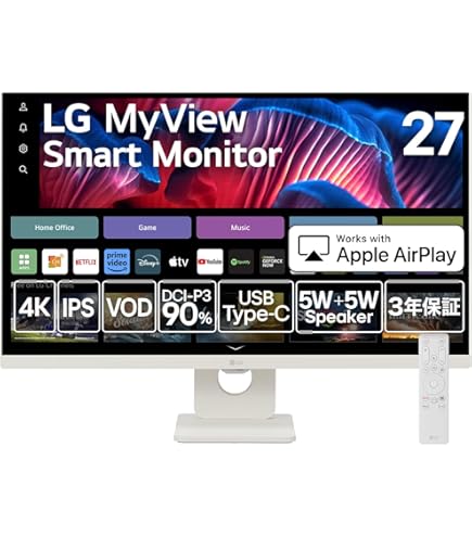 Amazon.co.jp: LG スマートモニター / 32SR50F-G/MyView Smart Monitor