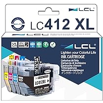 Amazon.co.jp: LCL LC412XL 4色セット 互換インクカートリッジ LC412