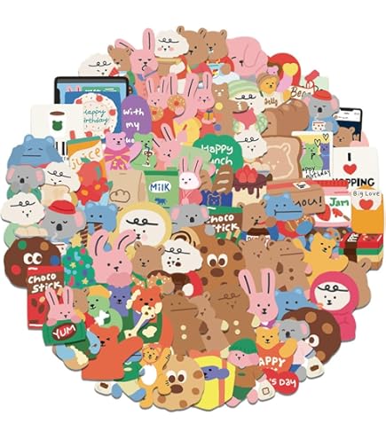 Amazon.co.jp: カナヘイの小動物 クリアシール ピスケとうさぎのゆるっ