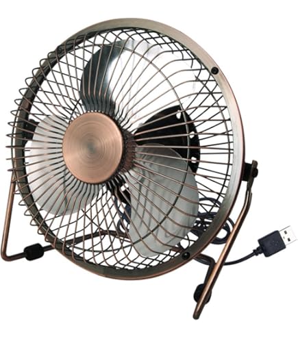 Amazon.co.jp: アンティーク メタル扇風機 コッパーカラー
