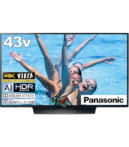 Amazon | パナソニック 43V型 液晶テレビ ビエラ TH-43FX750 4K IPS