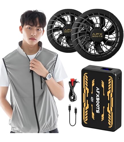 Amazon.co.jp: LABEWVI バッテリー 42V 30000mAh 6段階風量調整 熱中症