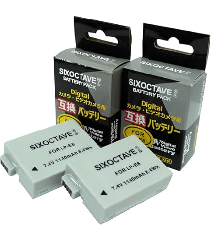 Amazon | NinoLite LP-E8 互換 バッテリー EOS Kiss X4 X5 X6i X7i