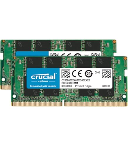 Amazon | Crucial 32GB Kit (2 x 16GB) DDR4-2666 SODIMM
