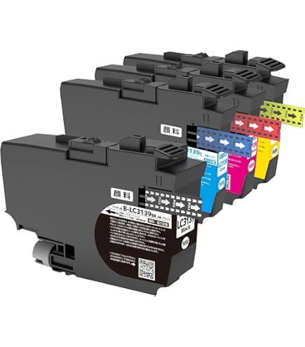 Amazon.co.jp: brother ブラザー LC3139(PGBK/顔料ブラック)【4本