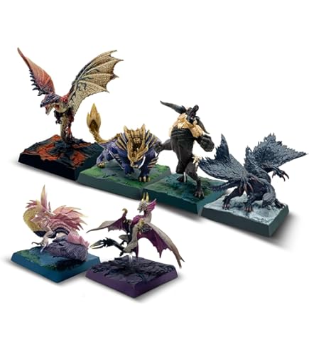 カプコンフィギュアビルダーキューブモンスターハンター4体セット
