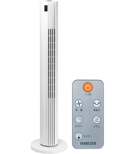 Amazon | ZEPEAL ゼピール リモコン付タワーファン DT-TK120M ホワイト