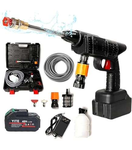 Amazon | 高圧洗浄機 コードレス 充電式 水圧洗浄機 家庭用 洗車 軽量