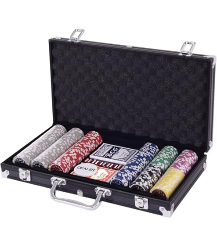 Amazon | ポーカーセット 11gチップ200枚+数字貼紙付き+シルバーケース