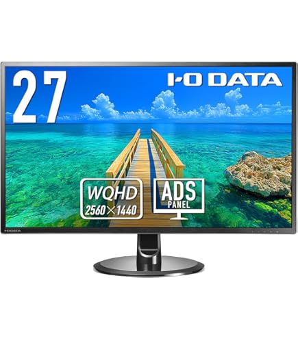 Amazon.co.jp: IODATA モニター 27インチ WQHD ADSパネル 非光沢 (HDMI