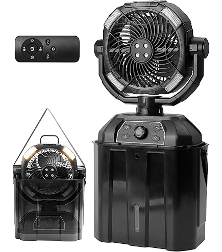 Amazon.co.jp: AirRevolution ミストファン 充電式 扇風機 屋外 首振り