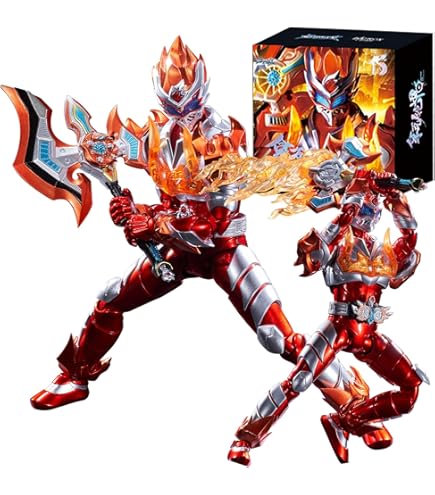 Amazon.co.jp: おもちゃ AULDEY TOYS 鎧甲勇士 炎龍俠 PVC&ABS製塗装