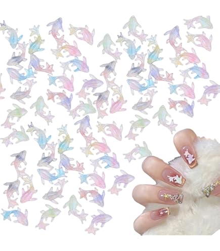 Amazon | 狐 ネイルパーツ 50個セット 3D 立体 大きめ キツネ ネイル