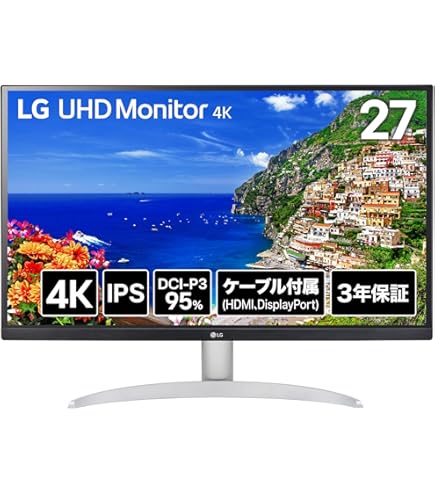 Amazon.co.jp: LG 27UL550-W 27型 4K 液晶ディスプレイ HDR対応