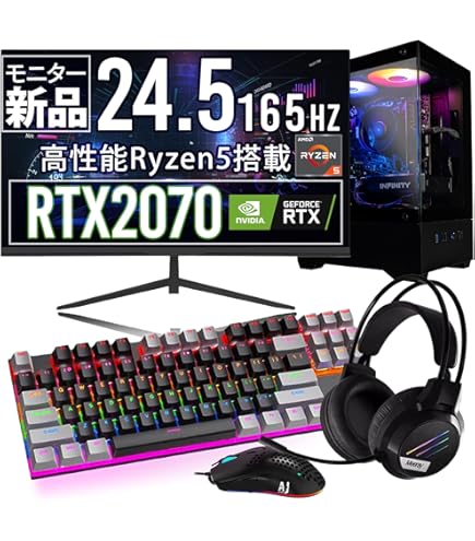 Amazon.co.jp: 【整備済み品】Ryonan/ゲーミングデスクトップPC