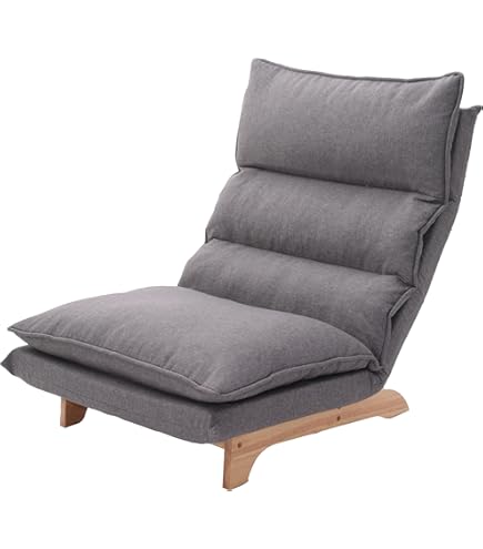 Amazon｜無印良品 ハイバックリクライニングソファ グレー 幅74×奥行