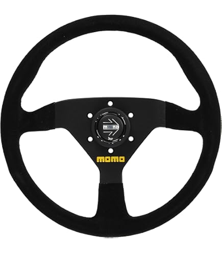 Amazon | MOMO(モモ) ステアリング MOD.78 35パイ BK/スエード M-45