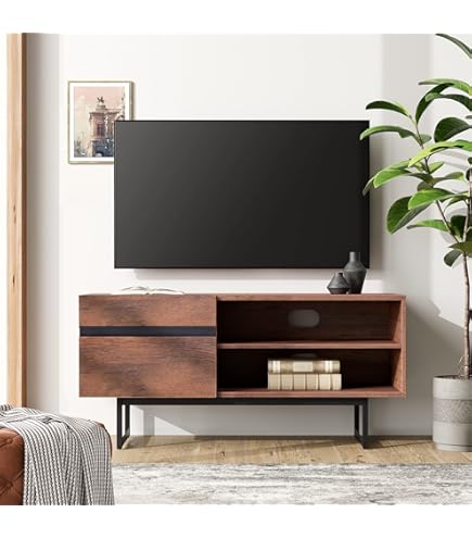 Amazon｜[ベルメゾン] ローボード テレビ台 天然木 アルダー材 ダーク