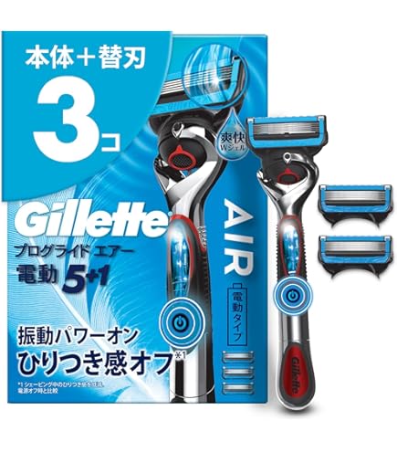 Amazon.co.jp: ジレット プログライドエアー電動替刃4B 540-130631-00