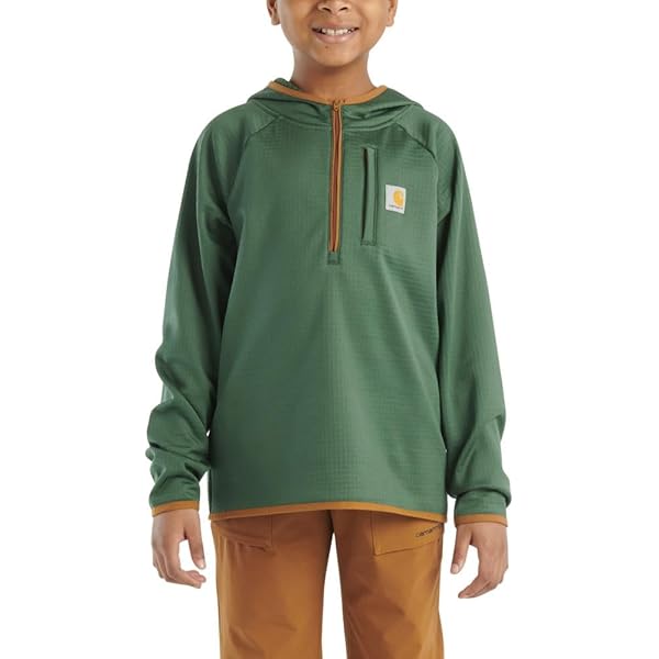 Amazon.com: Carhartt Kid's CA6588 Force® Long-Sleeve Quarter Zip