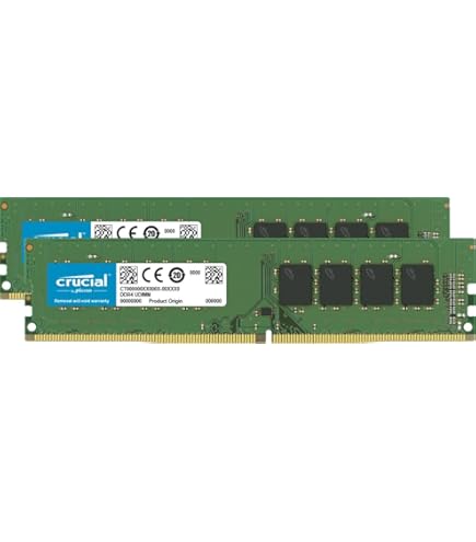 Crucial 32GB Kit (8GBx4) DDR4 2666 MT/s (PC4-21300) SR x8 DIMM 288
