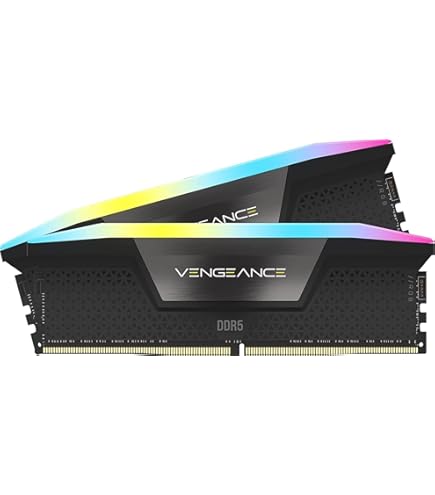CORSAIR Vengeance RGB DDR5 RAM 32GB (2x16GB) 6000MHz CL38 Intel