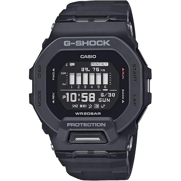 Amazon.com: G-Shock GBX100-1 Black One Size : Clothing, Shoes
