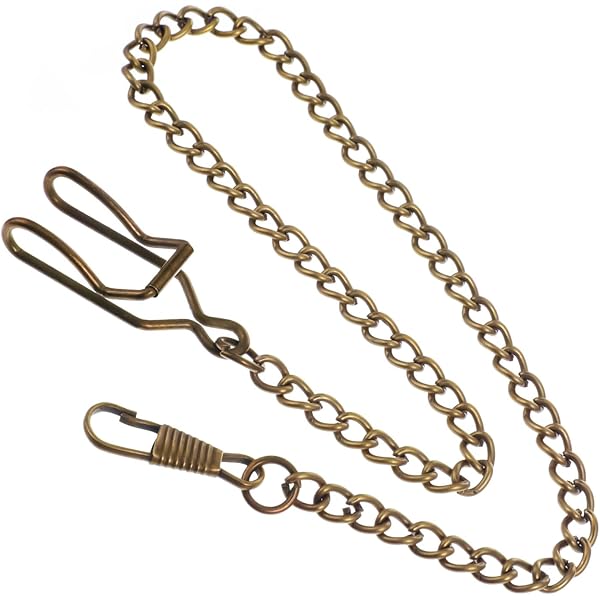 Amazon.com: Clip Pocket Watch Chain Watch Vintage Metal Alloy