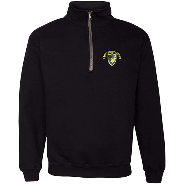 ALLNTRENDS Adult Zip Collar Sweatshirt USA Flag Embroidered US Top