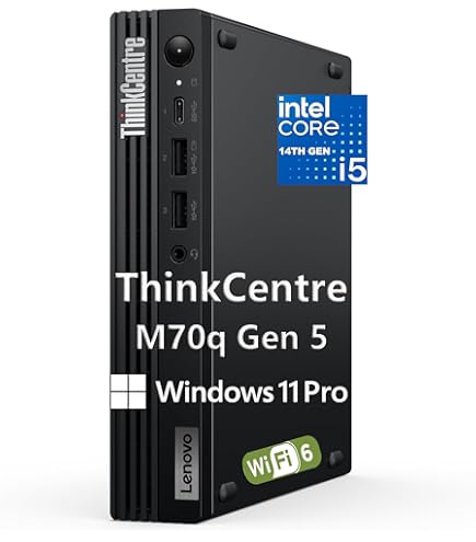 Amazon.com: Lenovo ThinkCentre M70q Tiny 1L Business Desktop