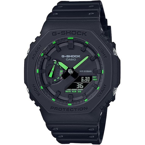 Amazon.com: Casio GA-2100-1A4ER G-Shock Neon Accent Quartz Watch