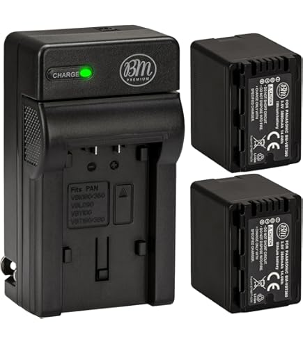 Amazon.com : BM Premium 2 VW-VBD58 Batteries and Charger for