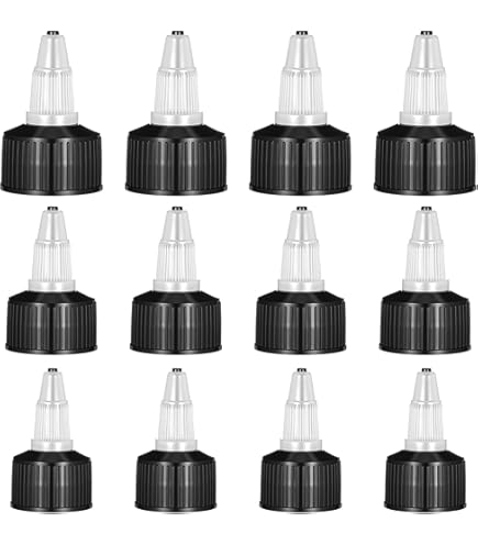 Amazon.com: AYLIFU 24/410 Natural Twist Top Caps - 12 PCS Black