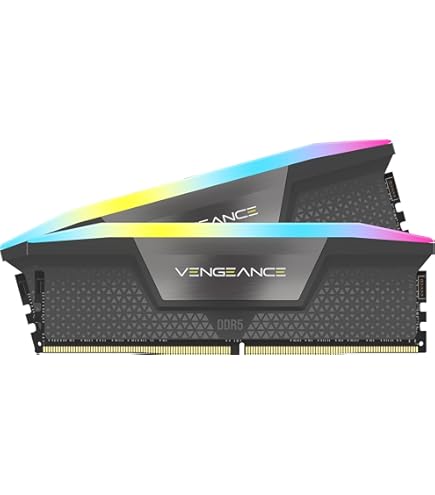 CORSAIR Vengeance RGB DDR5 RAM 96GB (2x48GB) 6400MHz CL32 Intel