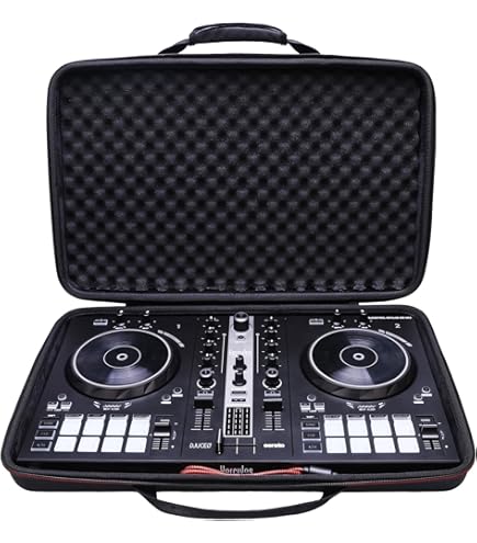 Amazon.com: XANAD Black Case for Pioneer DJ DDJ-FLX4 2-deck or