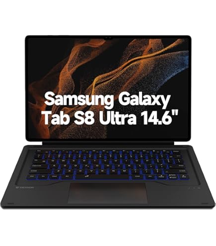 SAMSUNG Official Book Cover Keyboard for The Galaxy Tab S8 Ultra