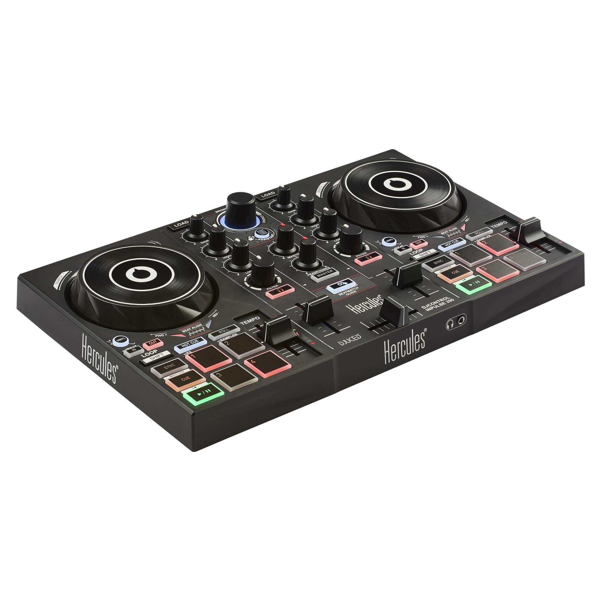 Hercules DJControl Inpulse 200 – Controlador DJ con USB, ideal