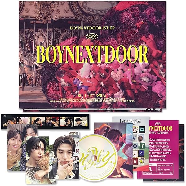 BOYNEXTDOOR How? 2nd EP Album CD+Book+Photocard+Contents+Tracking
