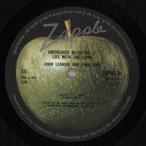 John Lennon Unfinished Music No. 2: Life With The Lions - Vg/Ex UK