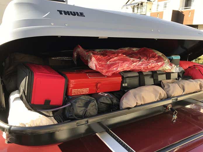 ルーフボックスTHULE TouringLを載せてみた！気になる積載問題3点を