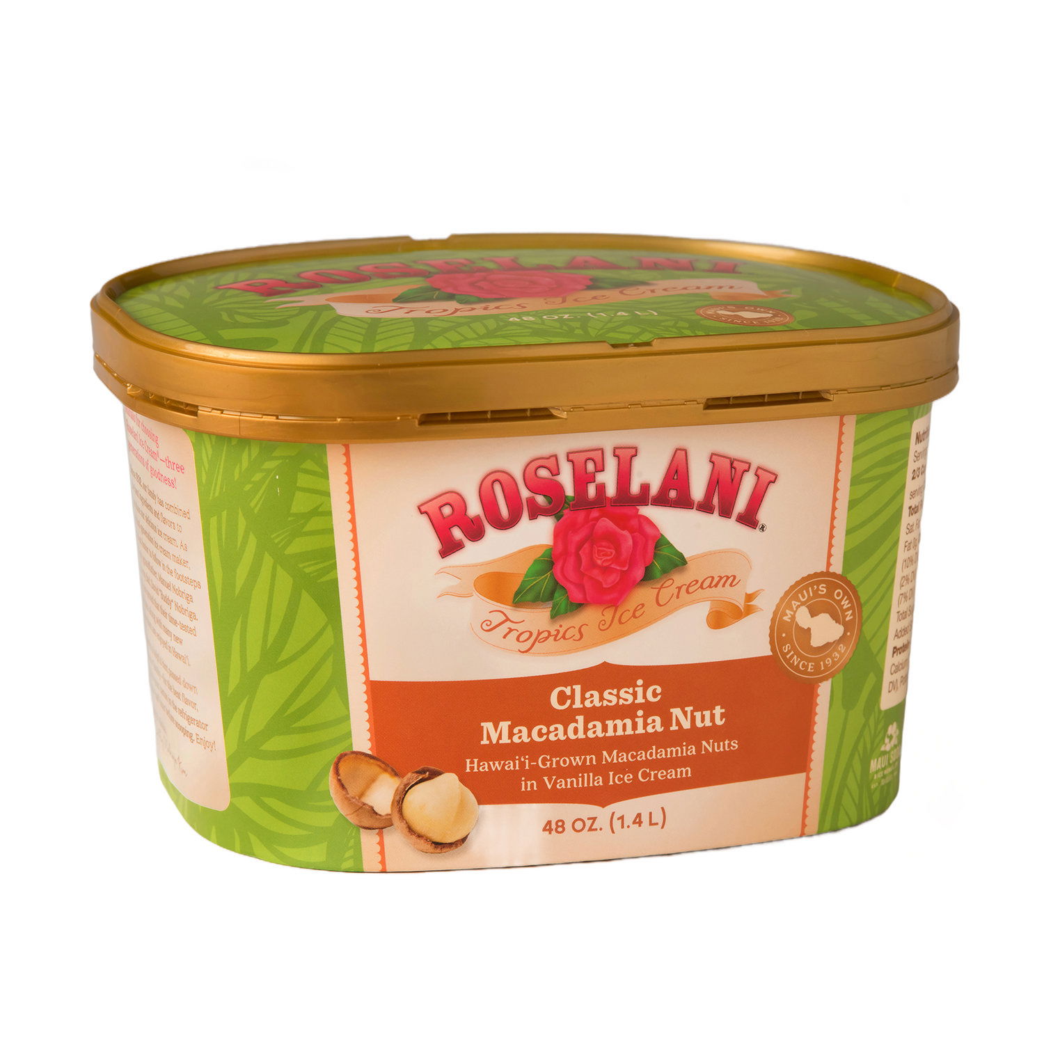 Roselani Classic Macadamia Nut Ice Cream - Foodland