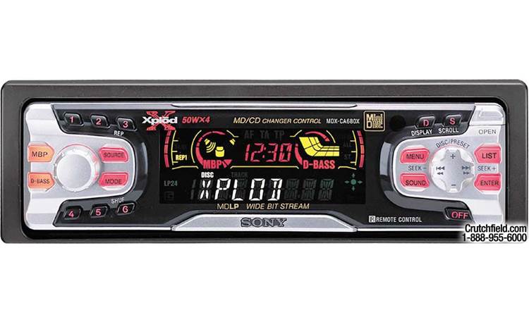 Sony MDX-CA680X MiniDisc receiver with CD/MD changer controls at